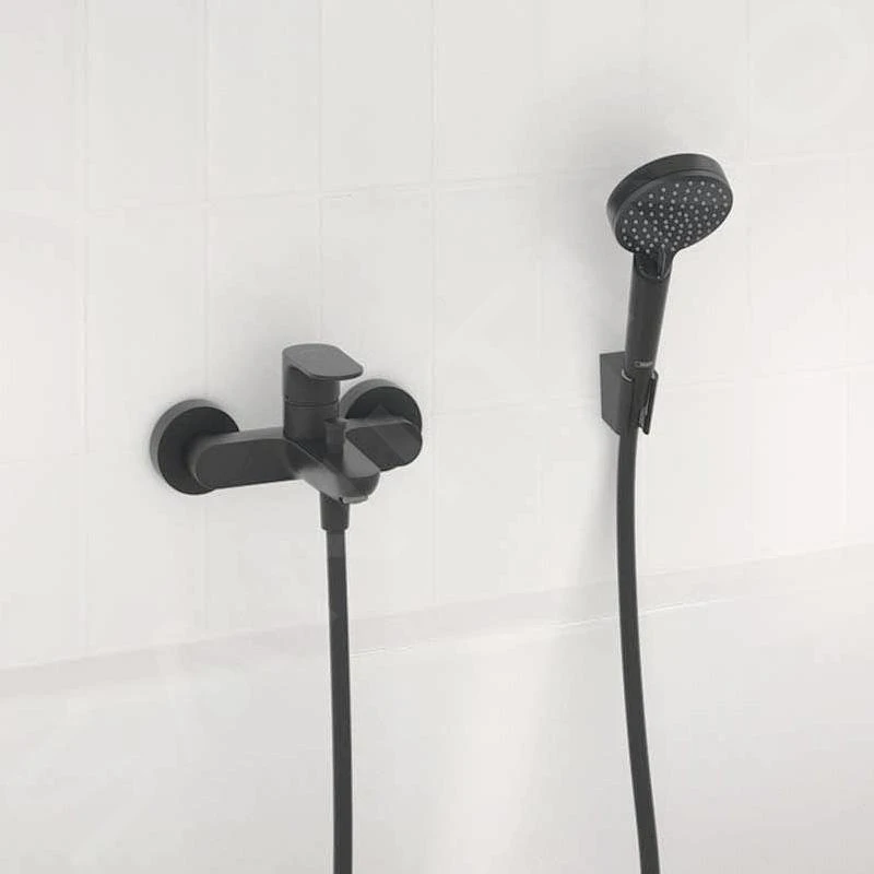 Hansgrohe Rebris S - Douchekraan, Met 2 Flow Rates, Mat Zwart 72443670 - Afbeelding 3