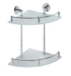 Sapho X-Round - Hoekplanchet 2 Laags, Glas/chroom XR604