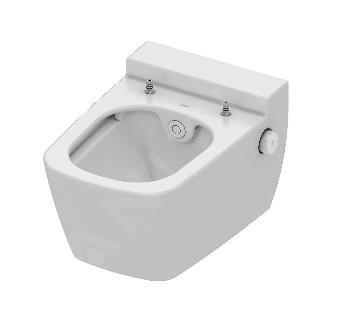 Geberit Kombifix - Inbouwreservoir Voor Hangend Toilet Met SIGMA30 Bedieningsknop, Mat Chroom/chroom + Tece One - Hangend Douche-wc En Wc-bril, Rimless, SoftClose 110.302.00.5 NT7 - Afbeelding 7