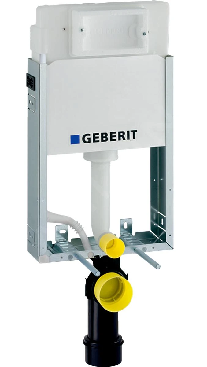 Geberit Kombifix - Set Voorwandinstallatie, Closet Alpha Met WC-zitting, Bedieningsplaat Delta50, Mat Chroom 110.100.00.1 NR6 - Afbeelding 3