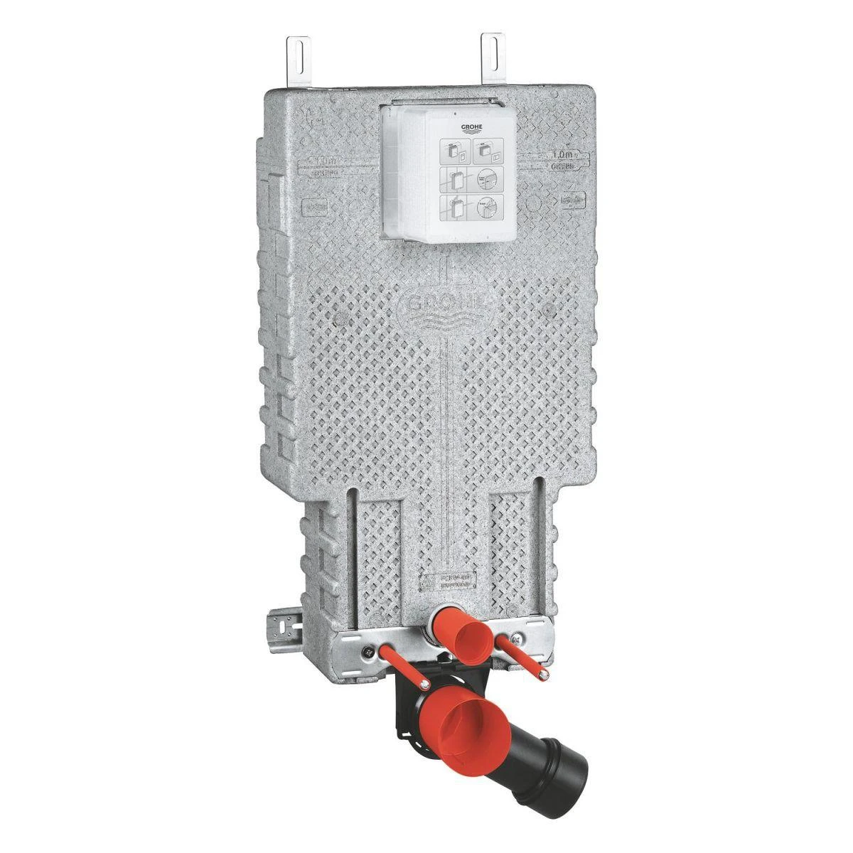 Grohe Uniset - Complete Toiletset Douche WC + Tece Wc Zitting, Skate Cosmo Bedieningsplaat, Rimless, SoftClose, Chroom 38643SET-KT - Afbeelding 11