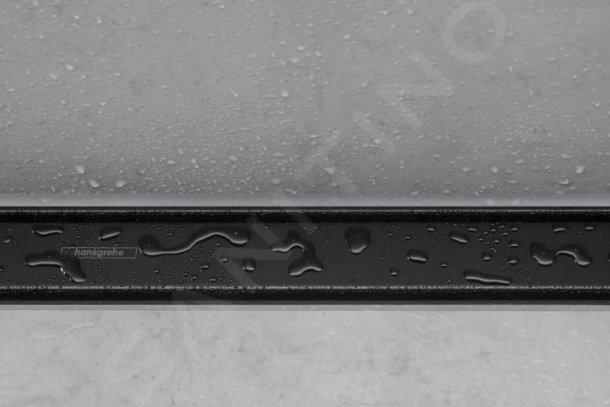Hansgrohe RainDrain Match - Douchegoot Met Rvs Rooster 600, In Hoogte Verstelbaar Frame, Mat Zwart 56036670 - Afbeelding 4