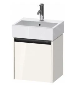 Duravit Ketho.2 - Wastafelkast 440x434x338 Mm, 1 Deur, Scharnieren Links, Glanzend Wit K25070L22220000