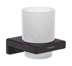 Hansgrohe AddStoris - Tandenborstelhouder, Mat Glas/zwart Mat 41749670