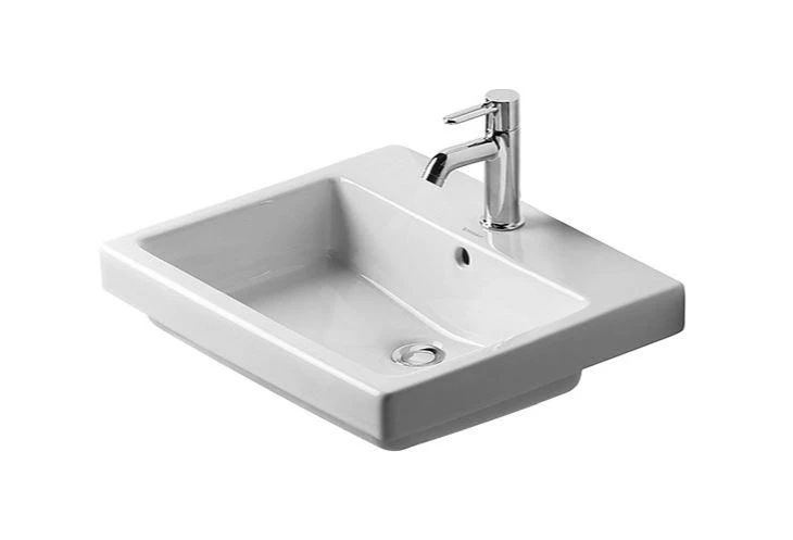 Duravit Vero - Inbouw Wastafel 550x465x180 Mm, 1 Kraangat, Alpine Wit 0315550000