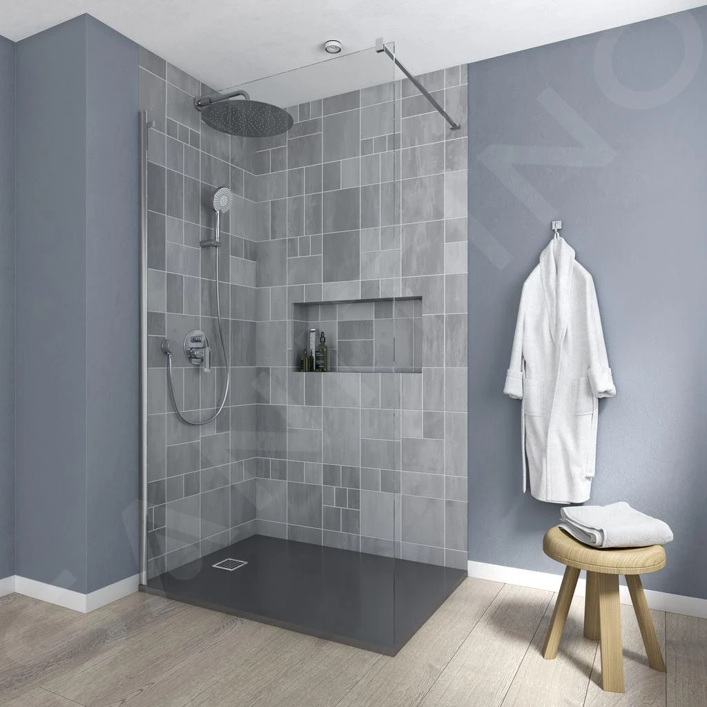 Ideal Standard Connect 2 - Douchewand Wetroom 700 Mm, Silver Bright/helder Glas K9375EO - Afbeelding 3