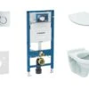 Geberit Duofix - Set Voorwandinstallatie, Closet Alpha Met WC-zitting, SIGMA01 Bedieningsknop, Glanzend Chroom 111.300.00.5 ND2