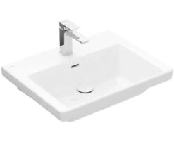 Villeroy & Boch Subway 3.0 - Meubelwastafel 600x470 Mm, Met Overloop, Met Kraangat, Alpine Wit 4A706G01