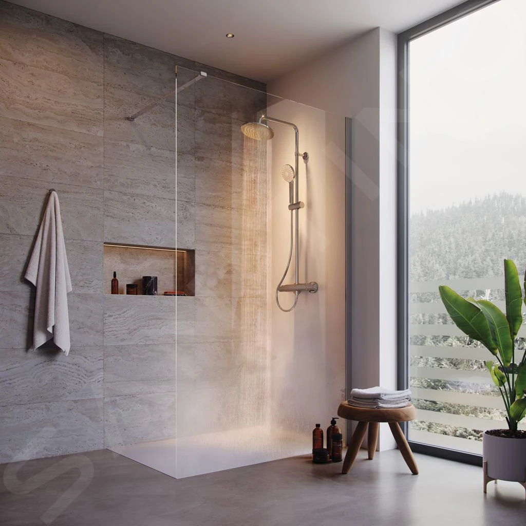 Ideal Standard Connect 2 - Douchewand Wetroom 700 Mm, Silver Bright/helder Glas K9375EO - Afbeelding 4