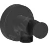 Duravit Toebehoren - Muuraansluitbocht Met Houder, Mat Zwart UV0630009046