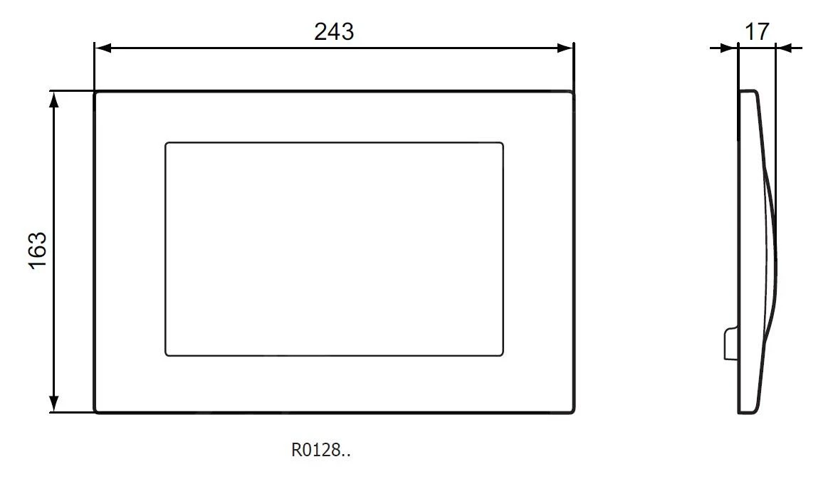 Ideal Standard Septa Pro - Bedieningspaneel M2, Rvs R0128MY - Afbeelding 2