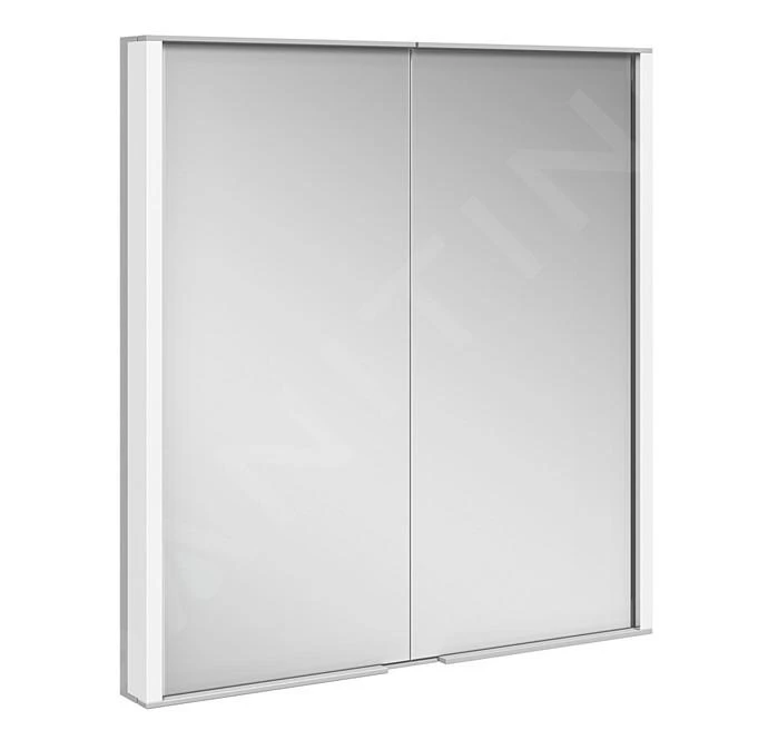 Keuco Royal Match - Spiegelkast Met LED-verlichting, Inbouw, 650x700x149 Mm, Zilver Geanodiseerd 12811171311