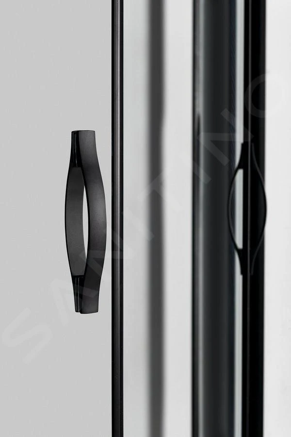 Gelco Sigma - Douchehoek 120x90 Cm, R550, Mat Zwart/helder Glas GS1290B - Afbeelding 9