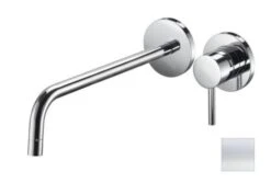 Paffoni Light - Inbouw Wastafelkraan Incl. Inbouwdeel, 2-gats, Wit Mat LIG006BO70