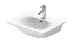 Duravit Viu - Wastafel 530x430 Mm, Met Overloop, Met Kraangat, WonderGliss, Wit 23445300001