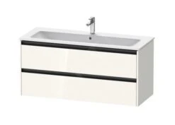 Duravit Ketho.2 - Wastafelonderkast 550x1210x480 Mm, 2 Laden, Glanzend Wit K25265022220000
