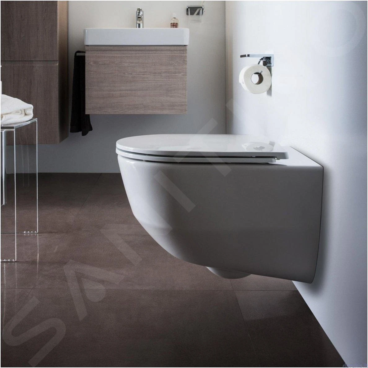Laufen Pro - Hangend Toilet Met Slim Wc-bril, Slowclose, Rimless, Wit H8669570000001 - Afbeelding 7
