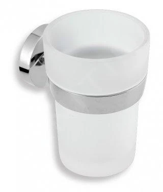 Novaservis Metalia 11 - Tandenborstel- En Tandpastahouder, Glas/chroom 0106,0