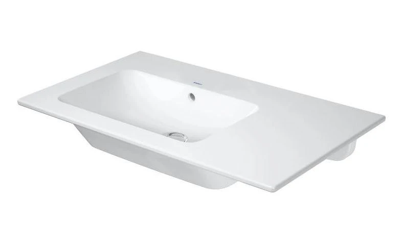 Duravit ME By Starck - Wastafel Asymmetrisch 830x490 Mm, Met WonderGliss, Mat Wit 23458332601