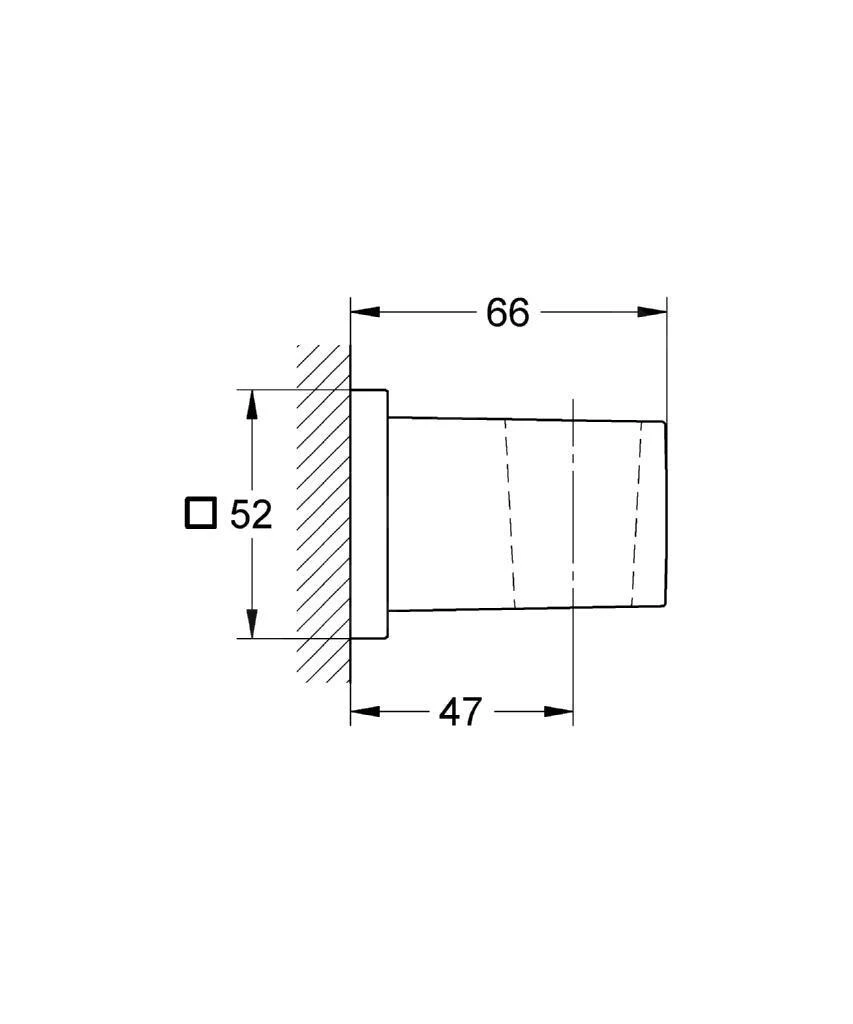 Grohe Euphoria Cube - Wandhouder Voor Handdouche, Chroom 27693000 - Afbeelding 2
