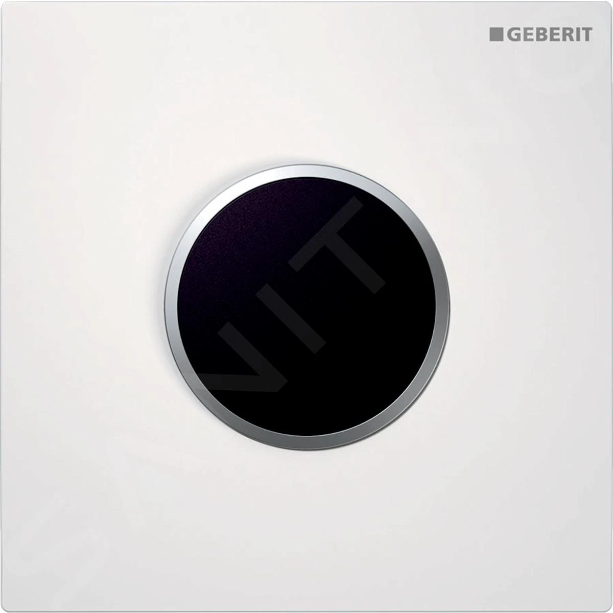 Geberit Spoelsystemen - Wc-besturing Met Elektronische Spoelactivering, Bedieningsplaat Type 10, Netvoeding, Wit/chroom Mat 116.025.KL.1