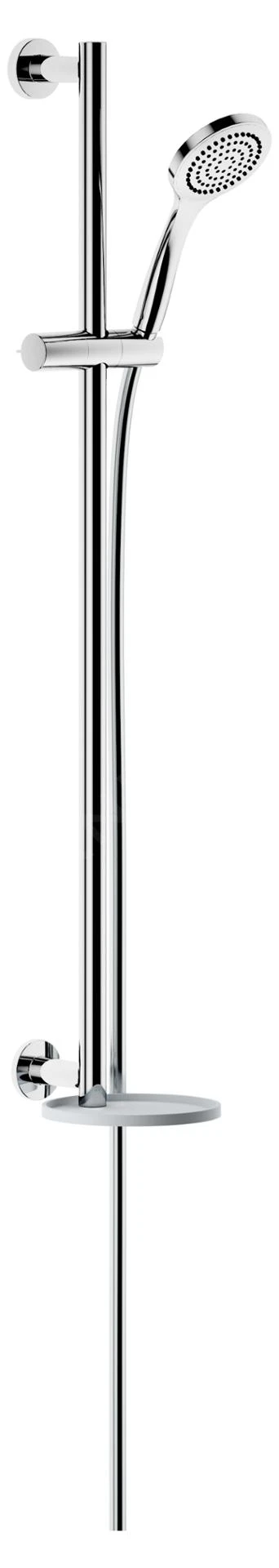 Keuco IXMO - Set Van Solo Douchekop, Houder, Stang En Slang, Chroom/wit 59587010901