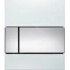 Tece TECEsquare - Urinoir Bedieningsplaat, Wit Glas/glazend Chroom 9242802