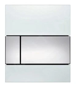 Tece TECEsquare - Urinoir Bedieningsplaat, Wit Glas/glazend Chroom 9242802