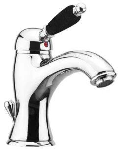 Sapho Kirké Black - Wastafelkraan Met Waste, Chroom KI02NC