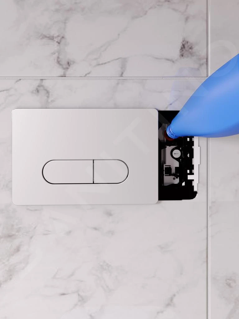 Ideal Standard ProSys - Toiletset- Inbouwreservoir, Closet, WC-zitting Architectura, Oleas M2 Bedieningsplaat, DirectFlush, SoftClose, CeramicPlus, Mat Chroom ProSys120M SP44 - Afbeelding 9