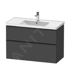Duravit D-Neo - Wastafelonderkast 984x625x452 Mm, 2 Laden, Grafiet Mat DE435604949