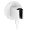 Hansgrohe Fixfit - Muuraansluitbocht Met Handdouchehouder, Mat Wit 26888700