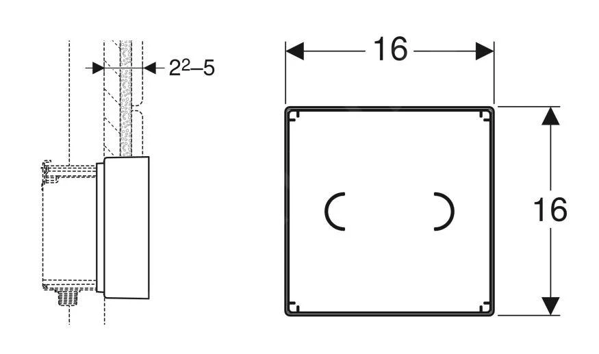 Geberit Toebehoren - Beschermdeksel Voor Afdekplaat 244.654.00.1 - Afbeelding 2