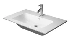 Duravit ME By Starck - Meubelwastafel 830x490 Mm, Met Kraangat, Met WonderGliss, Mat Wit 23368332001
