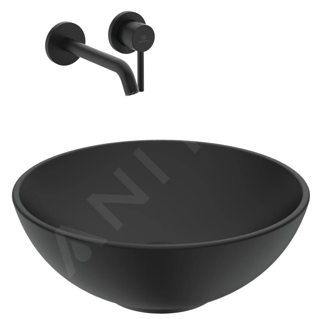 Ideal Standard Strada - Opbouwwastafel, Diameter 410 Mm, Zonder Overloop, Zwart K0795V3 - Afbeelding 4