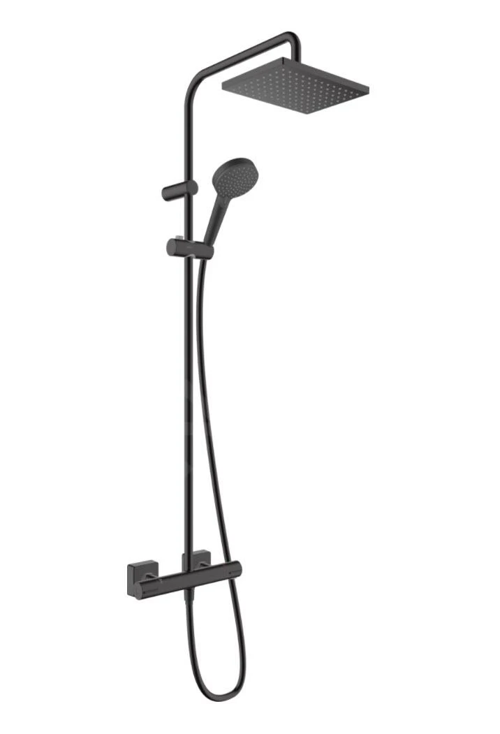 Hansgrohe Vernis Shape - Doucheset Showerpipe 230 Met Thermostaat, EcoSmart, Mat Zwart 26097670