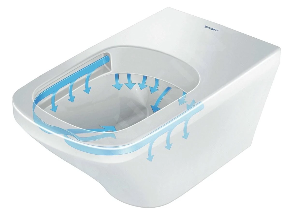 Duravit White Tulip - Urinoir, Verdekte Toevoer, Rimless, HygieneGlaze, Wit 2817302000 - Afbeelding 2