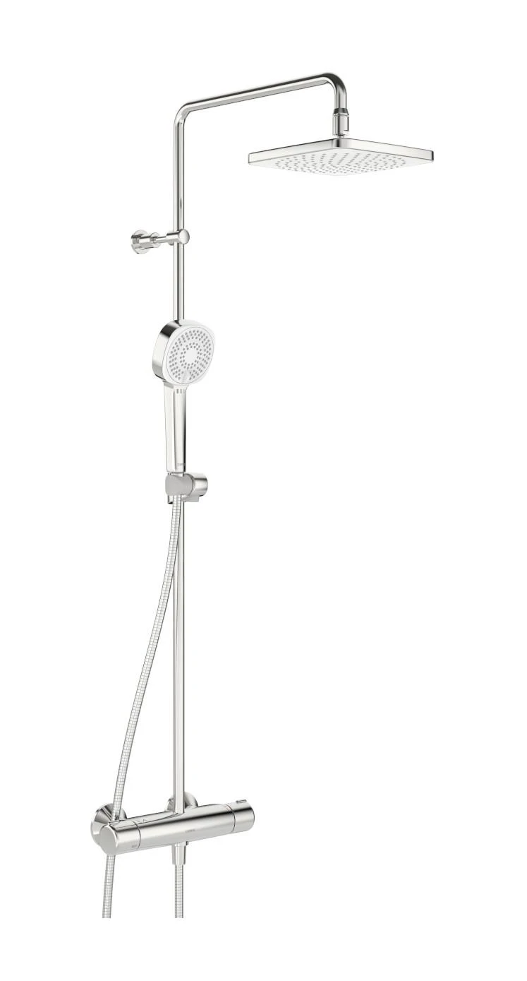 Hansa Micra - Doucheset Style 200 Met Thermostaat, Thermo Cool, ECO, Chroom 44350230