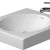 Duravit Architec - Waskom Zonder Overloop, 500x500 Mm, Zonder Overloop, 1 Kraangat Links, Wit 0320500009