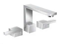 Axor Edge - Wastafelmengkraan Voor Wandinbouw, 3-gats Chroom 46050000