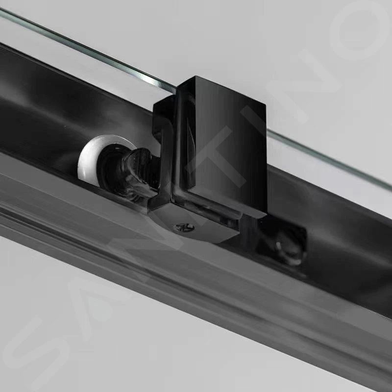 Gelco Sigma - Douchehoek 120x90 Cm, R550, Mat Zwart/helder Glas GS1290B - Afbeelding 4