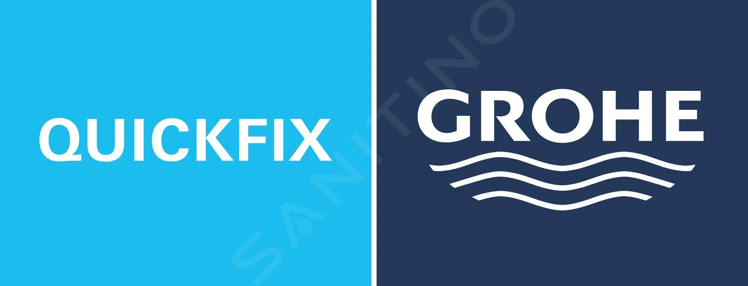 Grohe QuickFix Start Cube - Beker Met Houder, Voor Tandenborstel En Tandpasta, Glas/supersteel 41097DC0 - Afbeelding 3