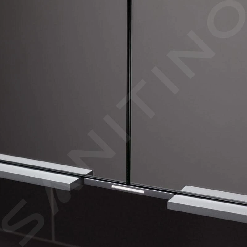 Keuco Royal Match - Spiegelkast Met LED-verlichting, Inbouw, 800x700x149 Mm, Zilver Geanodiseerd 12812171311 - Afbeelding 5
