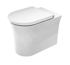 Duravit White Tulip - Staand Toilet, Afvoer Horizontaal, Rimless, Met WonderGliss, Wit 20010900001