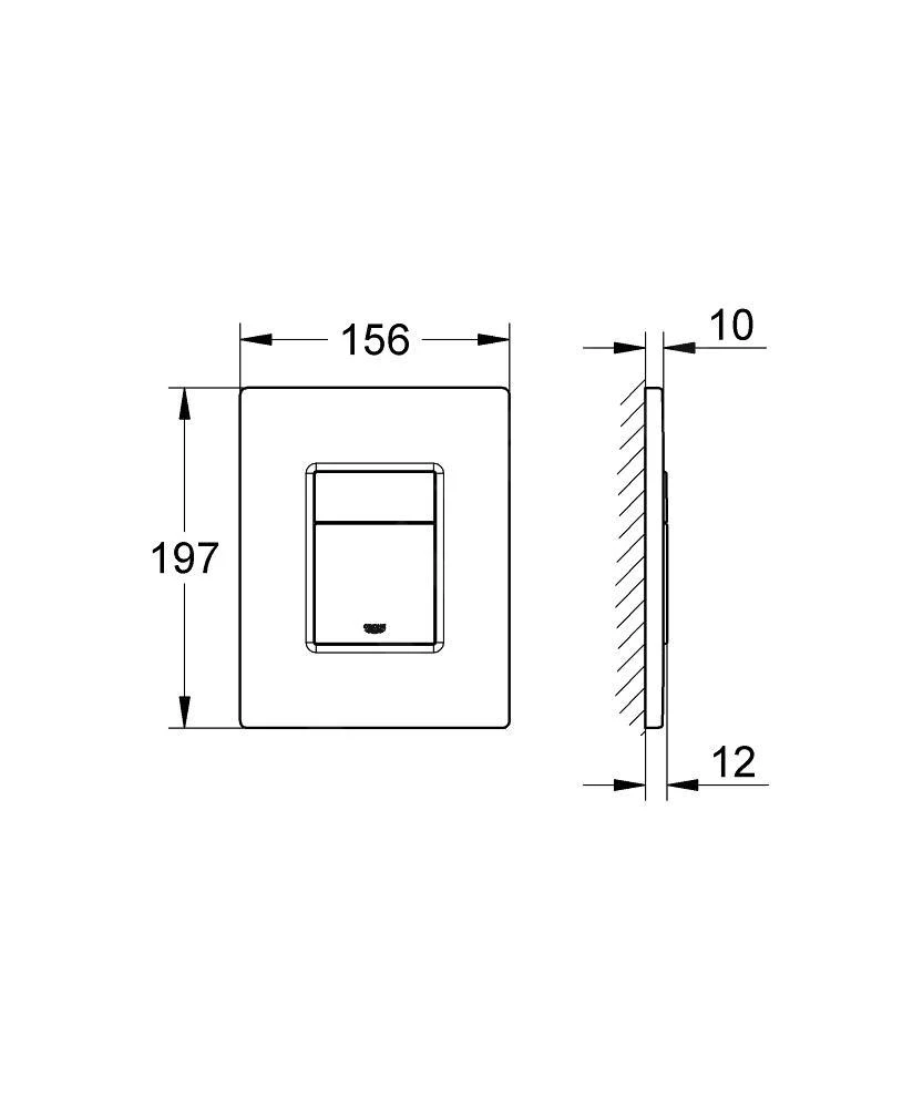 Grohe Even - Bedieningspaneel, Chroom 38966000 - Afbeelding 2