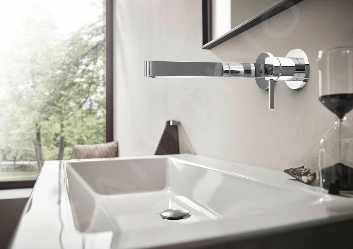 Hansgrohe Finoris - Inbouw Wastafelkraan, 2-gats, EcoSmart, Chroom 76050000 - Afbeelding 3