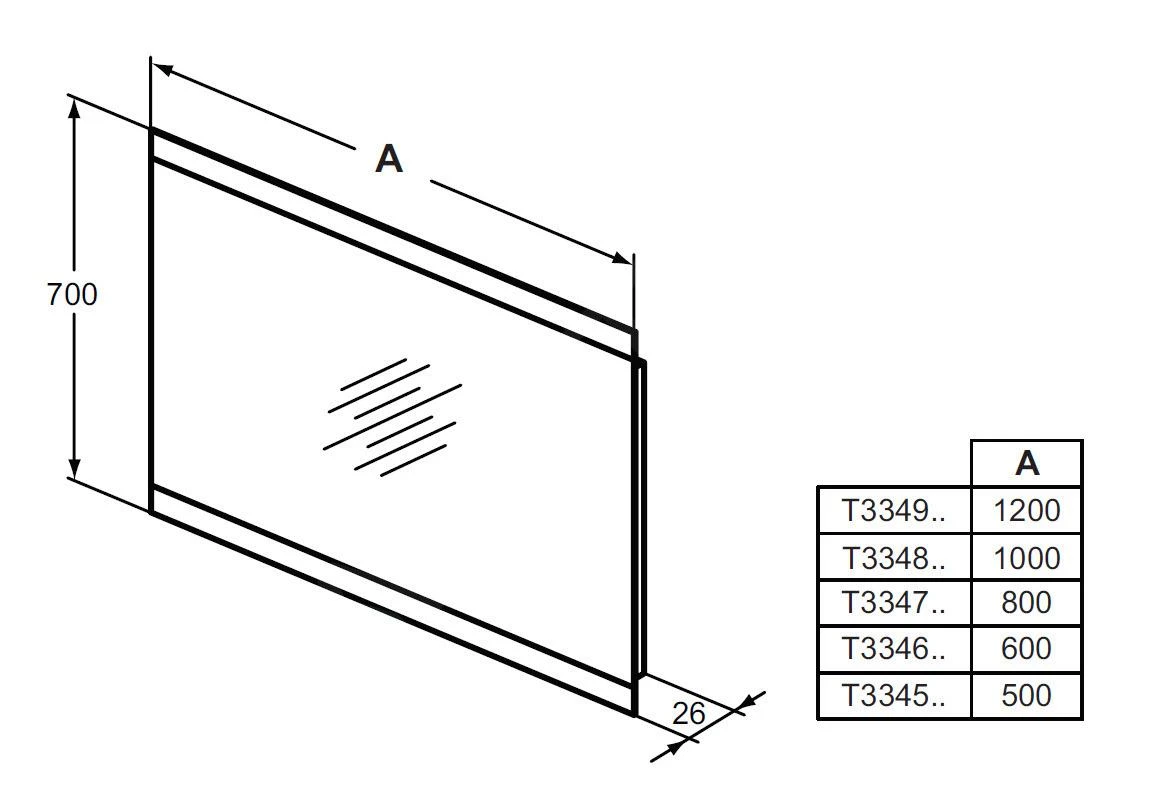 Ideal Standard Mirror&Light - Spiegel 500x700 Mm Met Dubbelzijdige LED Sfeerverlichting T3345BH - Afbeelding 2