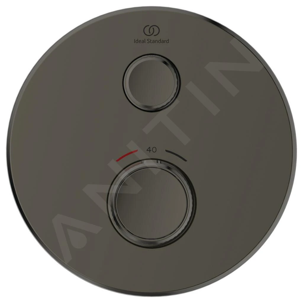 Ideal Standard CeraTherm Navigo - Inbouwthermostaat, Opbouwdeel, Magnetic Grey A7295A5 - Afbeelding 3