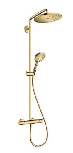 Hansgrohe Croma Select S - Doucheset Showerpipe 280 Met Thermostaat, EcoSmart, Gepolijst Goud Look 26891990