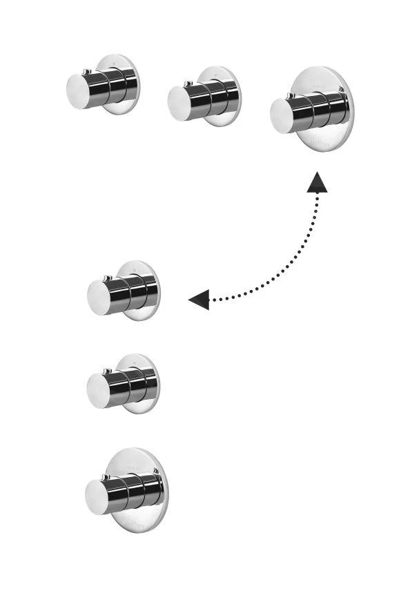 Paffoni Modular Box - Thermostatische Inbouwkraan, Voor 2 Uitgangen, Mat Zwart MDE018NO - Afbeelding 3